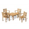 Winchester 4 Seater Conversation Set with Yale Stacking Chairs