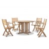 4 Seater Round Garden Dining Set