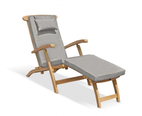 Serenity Teak Steamer Chair with Cushion