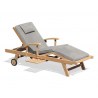 Teak Multi Position Sun Lounger