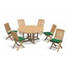 6 Seat Round Outdoor Dining Set