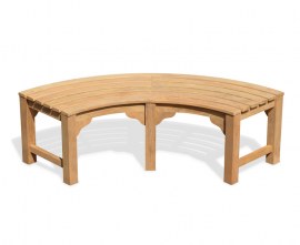 Cosmos Teak Tree Bench Quarter