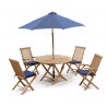 Lymington 4 Seater Teak Folding Garden Dining Set