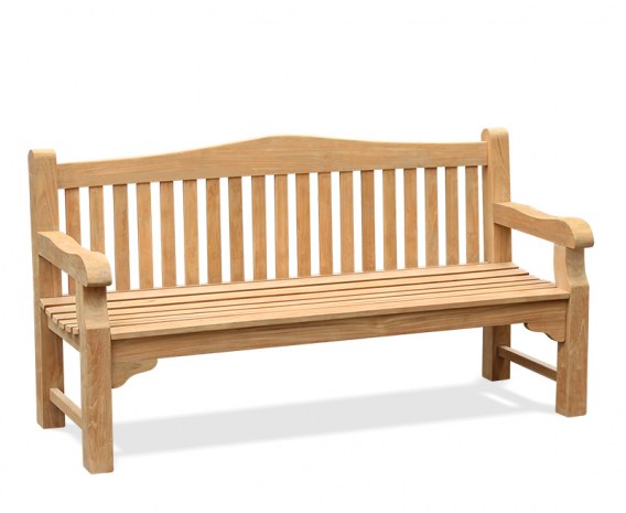 St. James Teak Traditional Park Bench - 1.8m