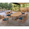 Oxburgh 6 Seater Double Leaf Extending Table with Gloucester Chairs