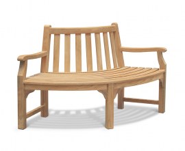 Teak Quarter Tree Seat with Arms