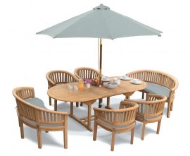 Oxburgh Teak Garden Dining Set