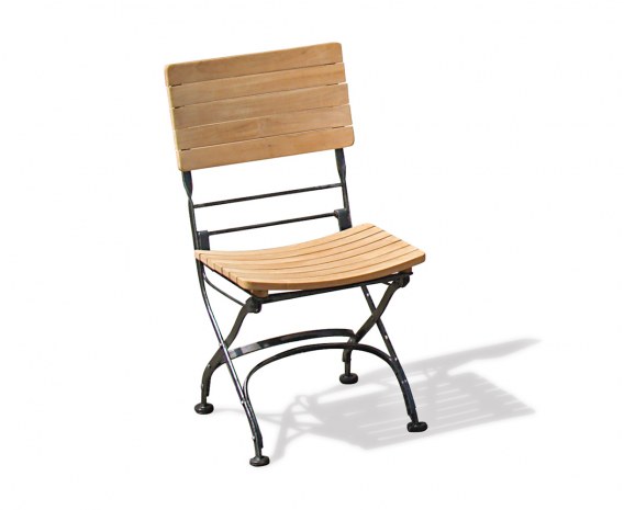 Café Folding Garden Bistro Chair - Black