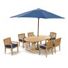 Oxburgh Teak Extendable Dining Set