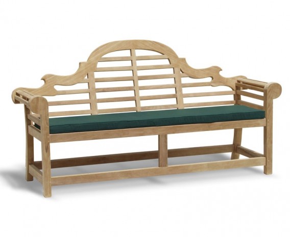 Lutyens-Style 4 Seater Teak Garden Bench - 1.95m