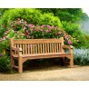 Greenwich Teak Solid Wood Park Bench - 1.8m