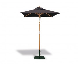 Black 1.5m Square Garden Parasol