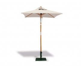 Natural 1.5m Square Garden Parasol