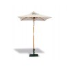 Natural 1.5m Square Garden Parasol