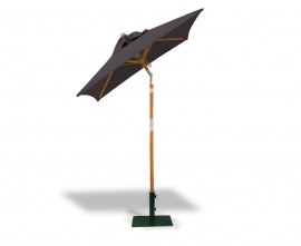 Black 1.5m Tilting Garden Parasol