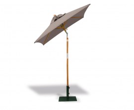 Grey 1.5m Tilting Garden Parasol