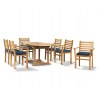 Oxburgh Bijou 6 Seater Teak Extending Table and Chairs Set