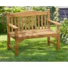 Runnymede 2 Seater Teak Garden Bench - 1.2m