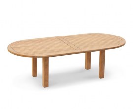 Orion Teak Oval Garden Dining Table - 2.6m