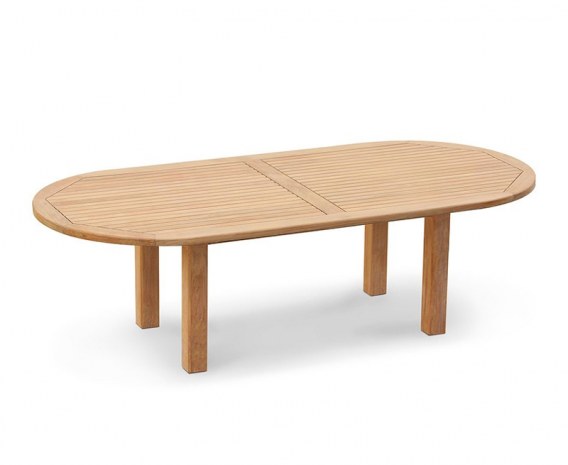 Orion Teak Oval Garden Dining Table - 2.6m