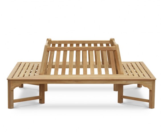 Teak Square Tree Bench - 2.2m