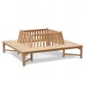 Teak Square Tree Bench - 2.2m