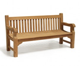 Gladstone 4 Seater Teak Outdoor Bench - 1.8m