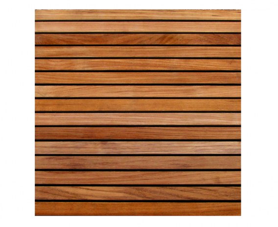 Set of 4 Teak Deck Tiles – Standard