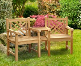 Chartwell Teak Garden Companion Seat