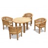 Orion 4 Seater Teak Garden Dining Set