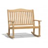 Teak Outdoor Rocking Bench