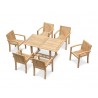 6 Seater Garden Dining Set with Antibes Chairs
