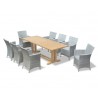 Rectory Outdoor Dining Set with Verona Armchairs