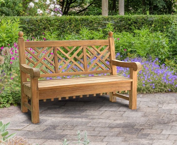 Churchill Teak Decorative Garden Bench
