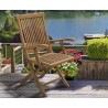 Oxburgh Outdoor Folding Chair with Arms