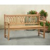 Harrogate Decorative Teak Garden Bench, Flat Pack - 1.5m