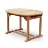 Oxburgh Bijou Double Extending Teak Garden Dining Table