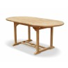 Oxburgh Bijou Extendable Double-Leaf Teak Table - 1.2-1.8m