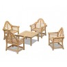 Lutyens-Style 4 Seater Teak Conversation Set