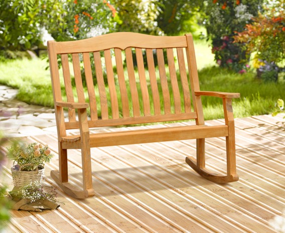 Austen Teak Garden Rocking Bench