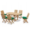 Oxburgh Bijou Double Leaf Extending Table & Palma Folding Chairs
