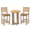 Sissinghurst Teak Bar Table and Stools Set