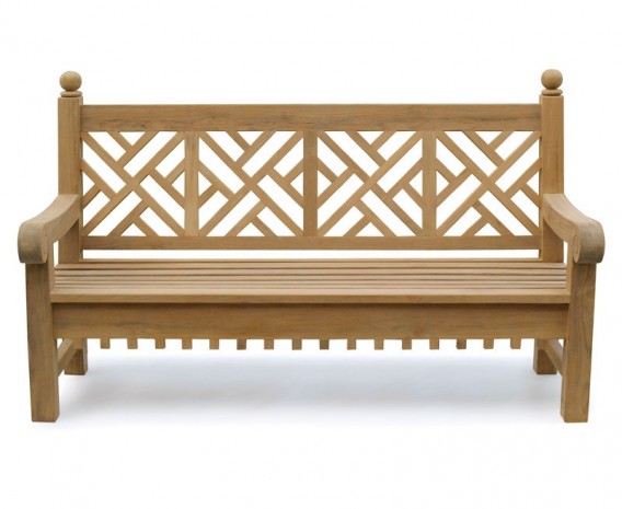 Churchill Teak 4 Seater Garden Bench - 1.8m