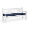 Garden bench seat pad cover