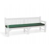 Garden bench seat pad cover