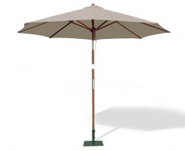 Octagonal Wooden Garden Parasol - 2.5m