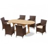 Oxburgh Curzon 6 Seater Garden Dining Set