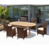 Oxburgh Bijou Double Leaf Extending Table & Verona Armchairs