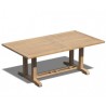 Rectory Teak Garden Dining Table with Benches