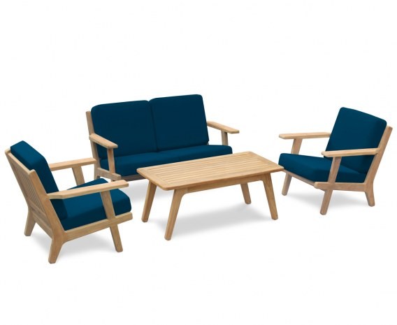 Belmont Mid-Century Teak Garden Sofa Set